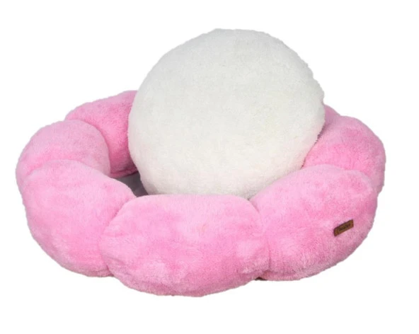 Chester Daisy Kedi Köpek Yatağı Çap 65cm-Yük 15cm Pembe ürün görseli 1