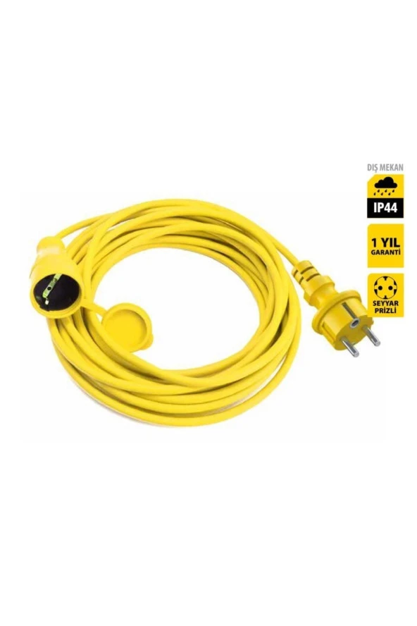 Stanley Profesyonel Uzatma Kablosu St-ec Serisi Ip44, 1 Soketli 10 Metre 3x1,5mm ürün görseli 1