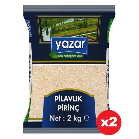 Yazar Ucuz Uygun Fiyat Pilavlık Pirinç 2 Kg x 2 Paket ürün görseli 1