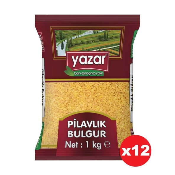 Yazar Pilavlık Bulgur 1 Kg. x 12 Adet ürün görseli 1