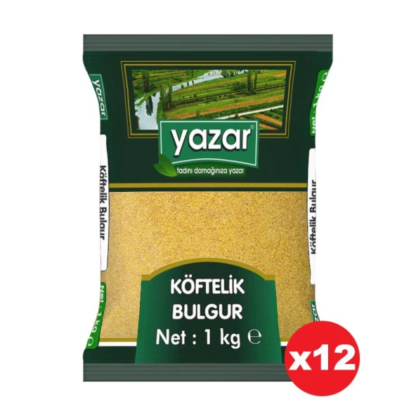 Yazar Köftelik Bulgur 1 Kg. x 12 Adet ürün görseli 1