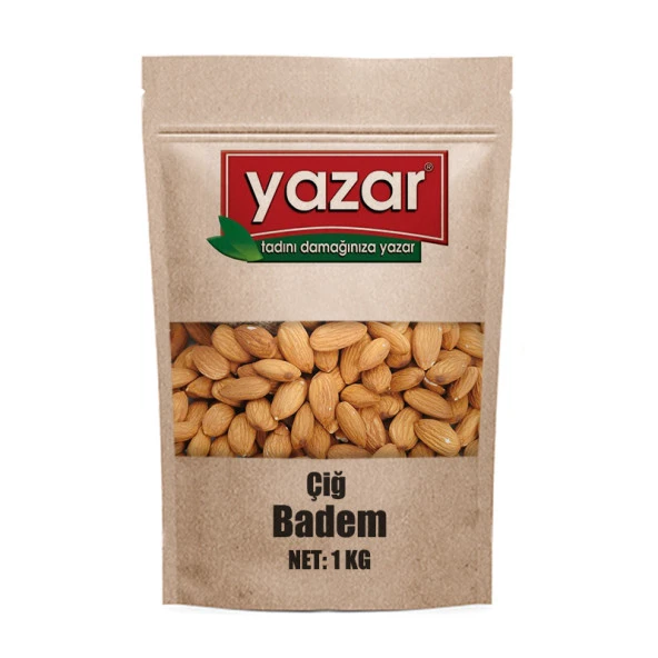 Yazar Kuruyemiş Çiğ Badem İçi  1 Kg ürün görseli 1