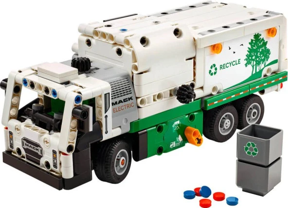 LEGO Technic 42167 Mack LR Electric Garbage Truck - Resim 3