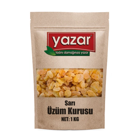 Yazar Kuruyemiş Sarı Üzüm Kurusu  1 Kg ürün görseli 1