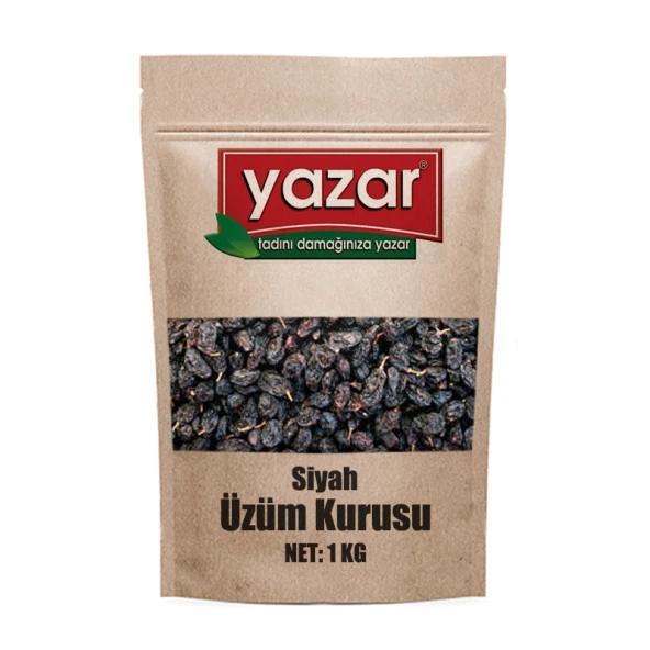Yazar Kuruyemiş Siyah Üzüm Kurusu  1 Kg ürün görseli 1