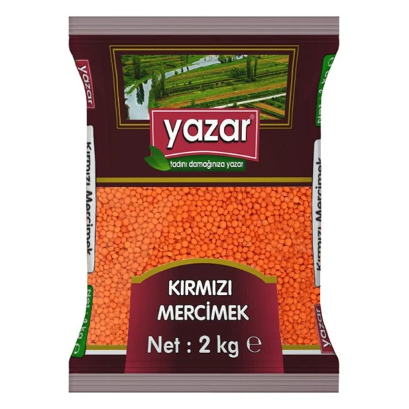 Yazar Yerli Kırmızı Mercimek 2 Kg. x 2 Adet ürün görseli 1
