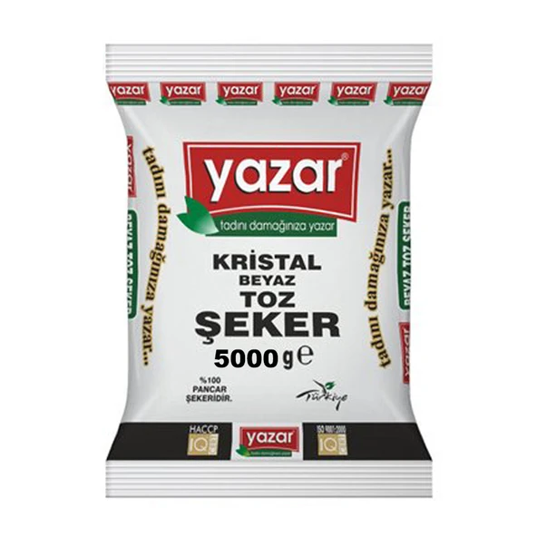 Yazar Kristal Toz Şeker 5 Kg x 2 Paket ürün görseli 1