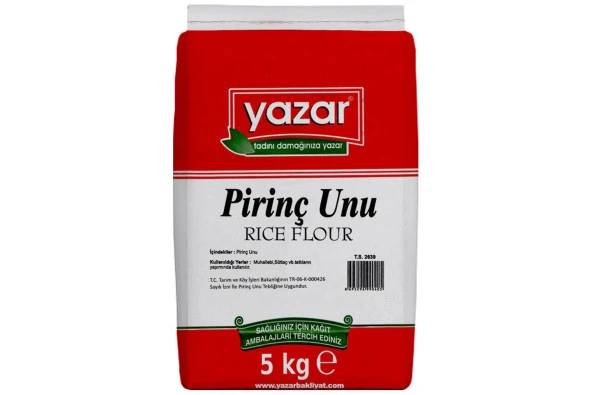 Yazar Sade Pirinç Unu 5 Kg ürün görseli 1