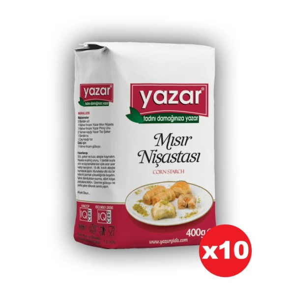 Yazar Mısır Nişastası 400 Gr x 10 Paket ürün görseli 1