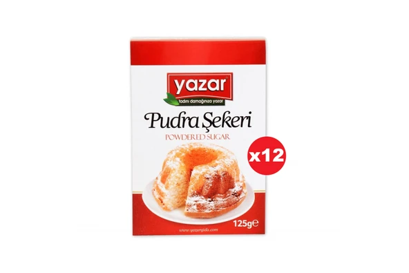 Yazar Pudra Şekeri 125 Gr x 12 Paket ürün görseli 1