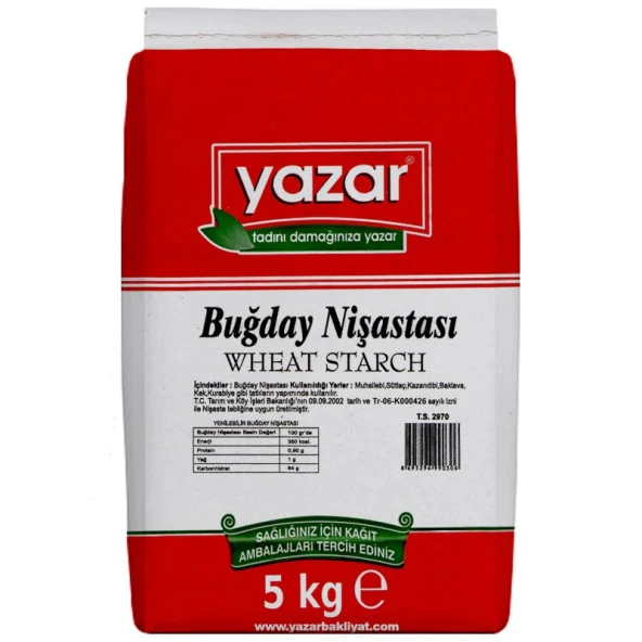 Yazar Buğday Nişastası 5 Kg ürün görseli 1