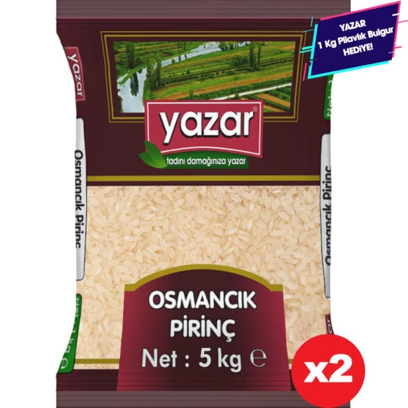 Yazar Osmancık Pirinç 5 Kg x 2 Paket. ürün görseli 1
