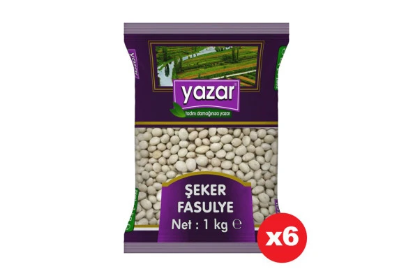Yazar Şeker Fasulye 1 Kg. x 6 Paket ürün görseli 1