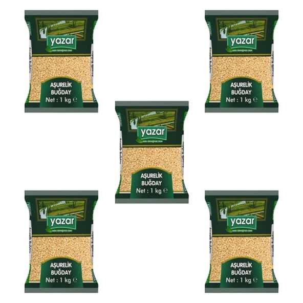 Yazar Aşurelik Buğday 1 Kg. x 5 Paket ürün görseli 1