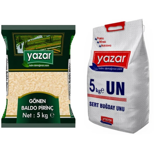 Yazar Gönen Baldo Pirinç 5 Kg. + Un 5 Kg. ürün görseli 1