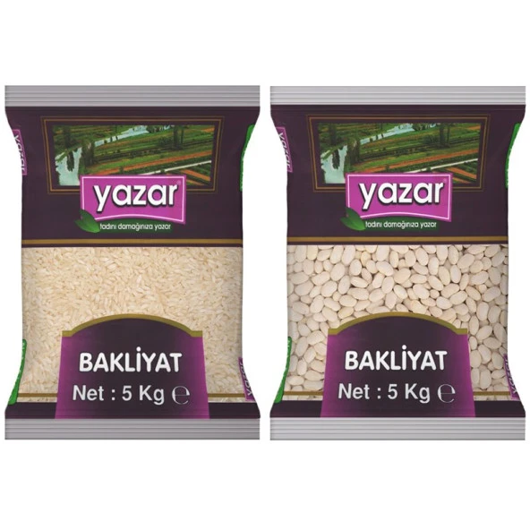 Yazar Pilavlık Pirinç 5 Kg. + Çumra Fasulye 5 Kg. ürün görseli 1