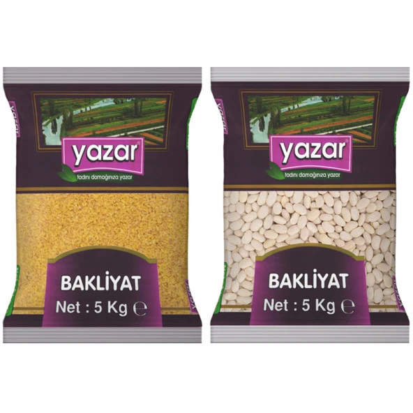 Yazar Pilavlık Bulgur 5 Kg. + Çumra Fasulye 5 Kg. ürün görseli 1