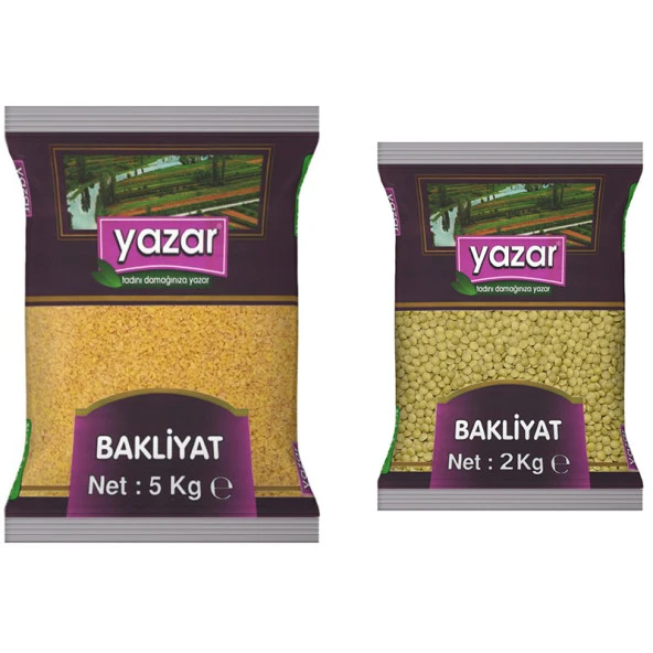 Yazar Pilavlık Bulgur 5 Kg. + Yeşil Mercimek 2 Kg. ürün görseli 1