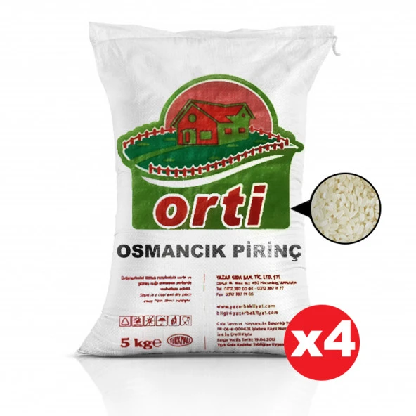 Orti Osmancık Pirinç 5 Kg x 4 Paket ürün görseli 1