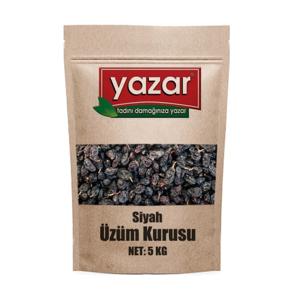 Yazar Kuruyemiş Siyah Üzüm Kurusu 5 Kg ürün görseli 1