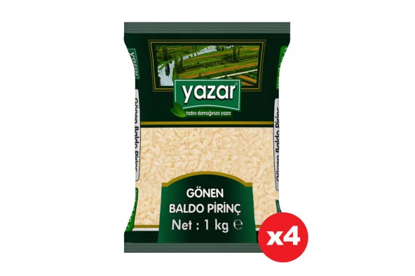 Yazar Gönen Baldo Pirinç 1 Kg x 4 adet ürün görseli 1