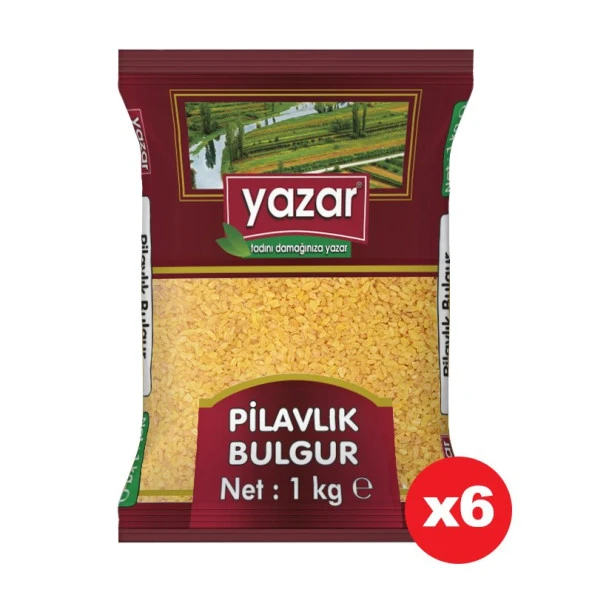 Yazar Pilavlık Bulgur 1 Kg. x 6 Adet ürün görseli 1