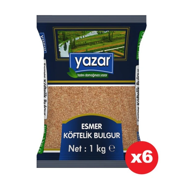 Yazar Esmer Köftelik Bulgur 1 Kg. x 6 Adet ürün görseli 1