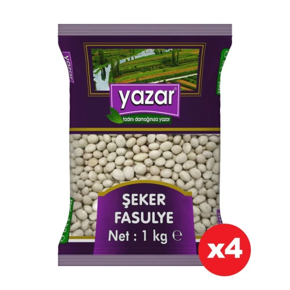 Yazar Şeker Fasulye 1 Kg. x 4 Paket ürün görseli 1