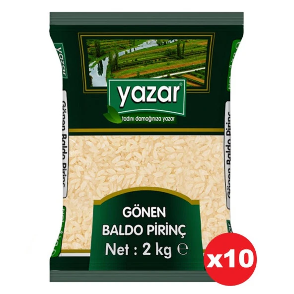 Yazar Gönen Baldo Pirinç 2 Kg x 10 Paket ürün görseli 1