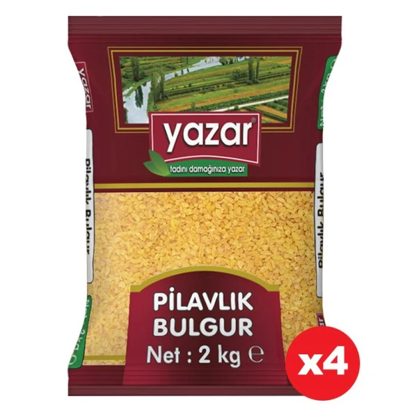 Yazar Pilavlık Bulgur 2 Kg. x 4 Paket ürün görseli 1