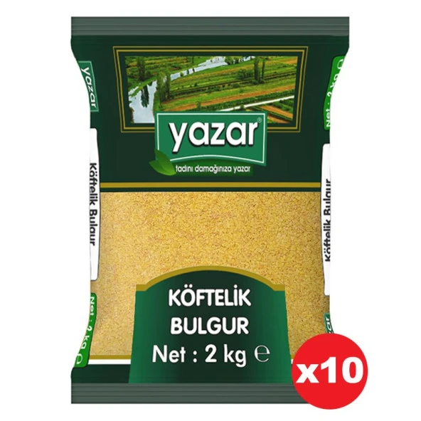 Yazar Köftelik Bulgur 2 Kg. x 10 Paket ürün görseli 1