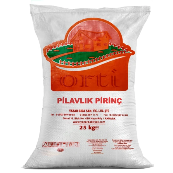 Orti  Ucuz Uygun Fiyat Pilavlık Pirinç 25 Kg. ürün görseli 1