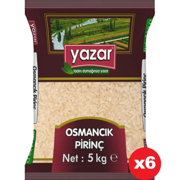 Yazar Osmancık Pirinç 5 Kg x 6 Paket ürün görseli 1