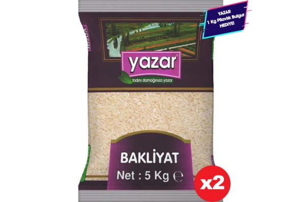 Yazar Ucuz Uygun Fiyat Pilavlık Pirinç 5 Kg x 2 Paket ürün görseli 1