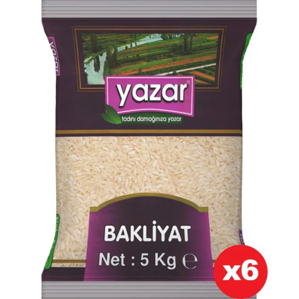 Yazar Ucuz Uygun Fiyat Pilavlık Pirinç 5 Kg x 6 Paket ürün görseli 1