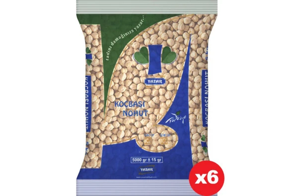 Yazar Koçbaşı Nohut 5 Kg x 6 Paket ürün görseli 1
