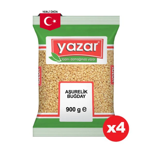 Yazar Aşurelik Buğday 900 Gr. x 4 Paket ürün görseli 1