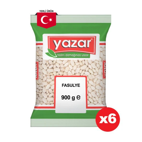 Yazar Kuru Fasulye 900 Gr. x 6 Paket ürün görseli 1
