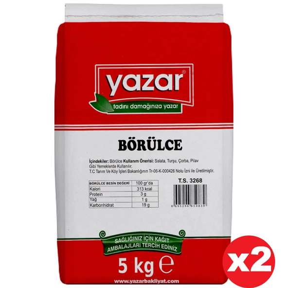 Yazar Kuru Börülce Fasulye 5 Kg x 2 Paket ürün görseli 1