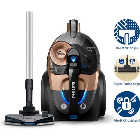 Philips Marathon Daily XB7151/07 900 W Toz Torbasız Süpürge ürün görseli 1