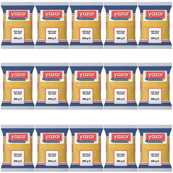 Yazar Köftelik Bulgur 900 Gr. x 15 Adet ürün görseli 1