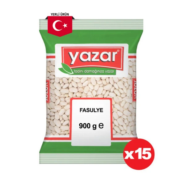 Yazar Kuru Fasulye 900 Gr. x 15 Adet ürün görseli 1