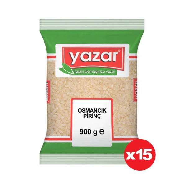 Yazar Osmancık Pirinç 900 Gr. x 15 Adet ürün görseli 1