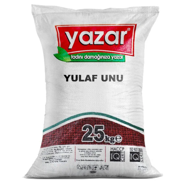 Yazar Doğal Gluten Düşük Yulaf Unu 25 Kg  Taş Değirmende Öğütülmü ürün görseli 1