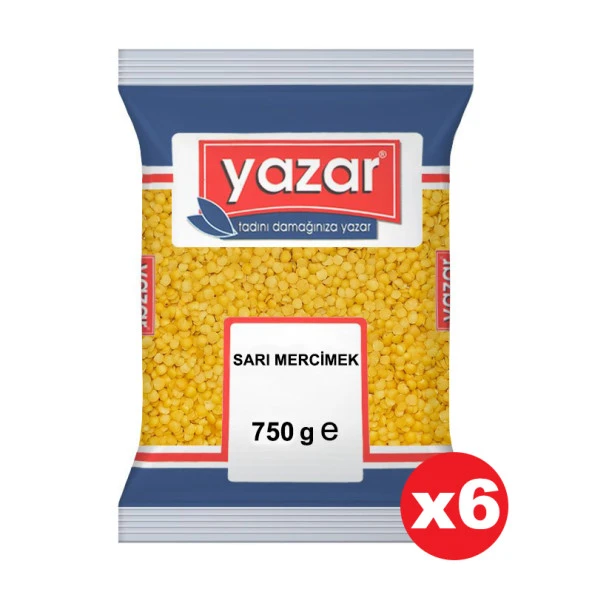 Yazar Sarı Mercimek 750 Gr x 6 Adet ürün görseli 1