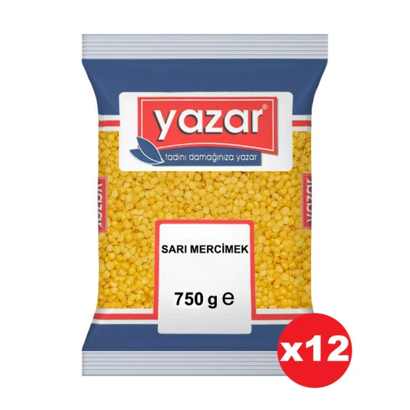 Yazar Sarı Mercimek 750 Gr x 12 Adet ürün görseli 1