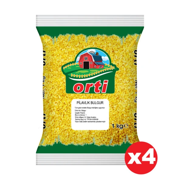 Orti Pilavlık Bulgur 1 Kg. x 4 Adet ürün görseli 1