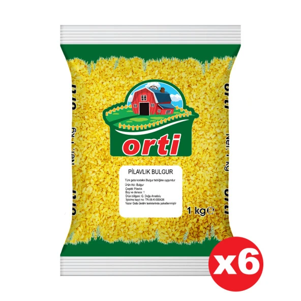 Orti Pilavlık Bulgur 1 Kg. x 6 Adet ürün görseli 1