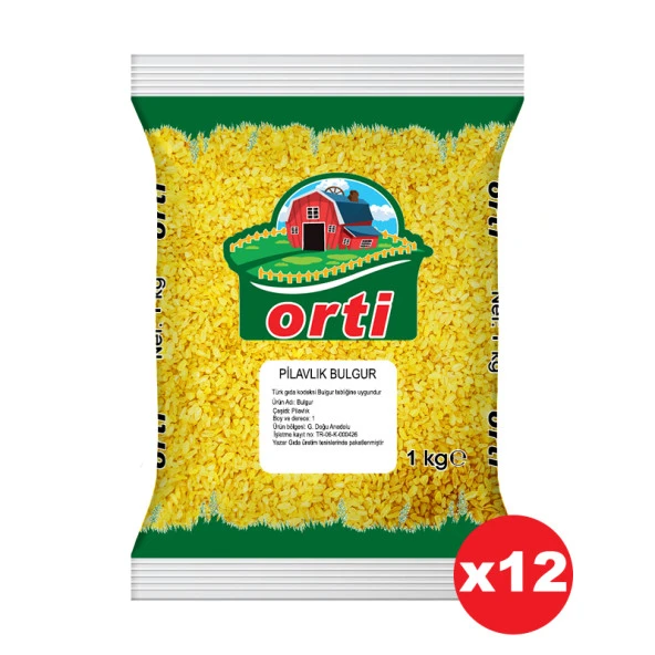 Orti Pilavlık Bulgur 1 Kg. x 12 Adet ürün görseli 1