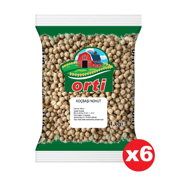Orti Koçbaşı Nohut 1 Kg. x 6 Adet ürün görseli 1